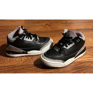 Jordan 3 Retro Black Cement 2024 Toddler 11C Sneakers Nike Air